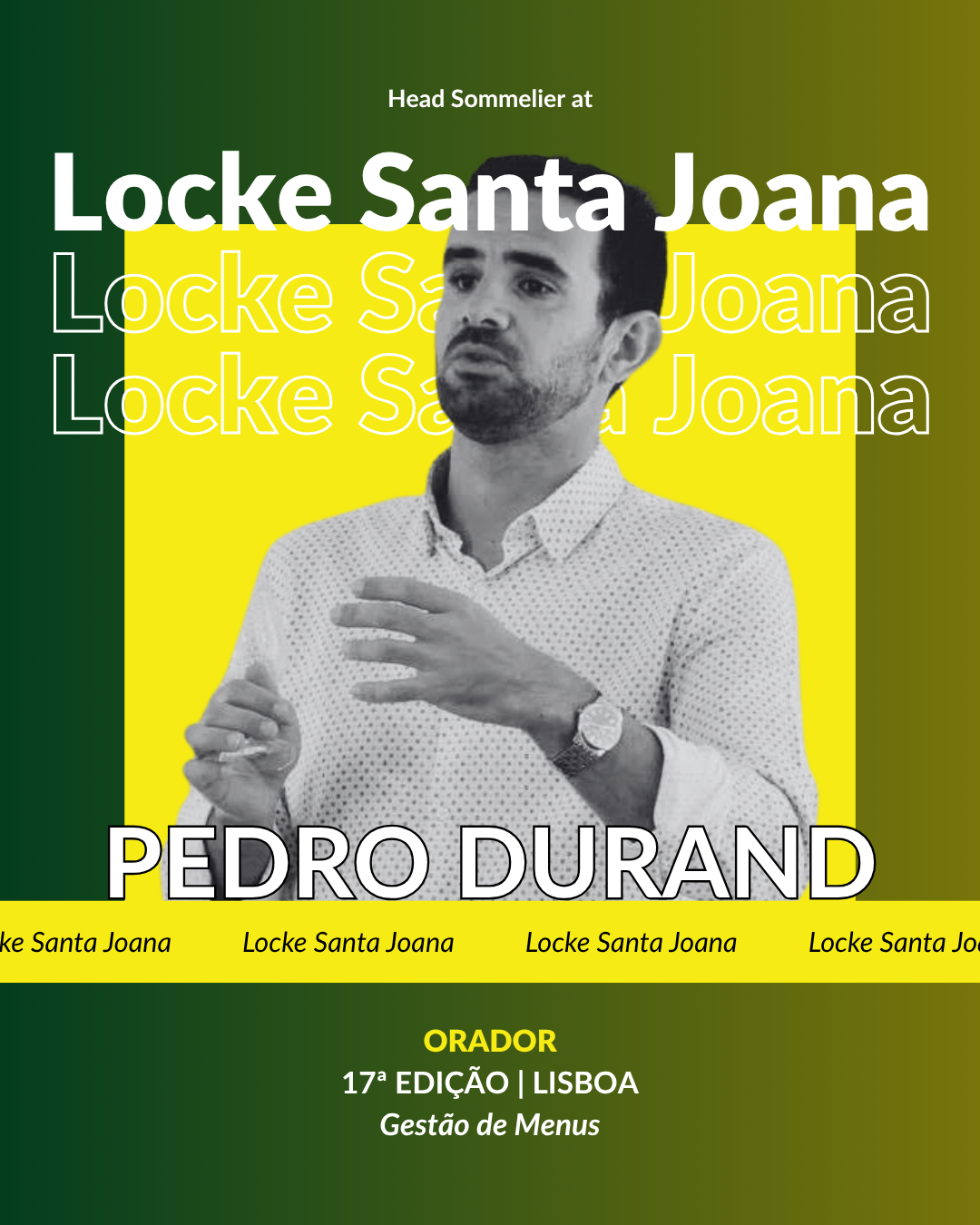 Gestão de Menus | 23 de Setembro | Recheio Cascais - Lisboa